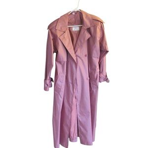 Worthington Women’s  Trench Pink Rain Coat Jacket  Size 12
